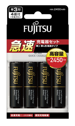 ニッケル水素電池_単3_4本_充電器_1個